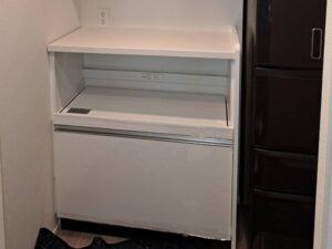 神奈川のキッチン取付け隊　家電収納ユニットの取付け　施工後